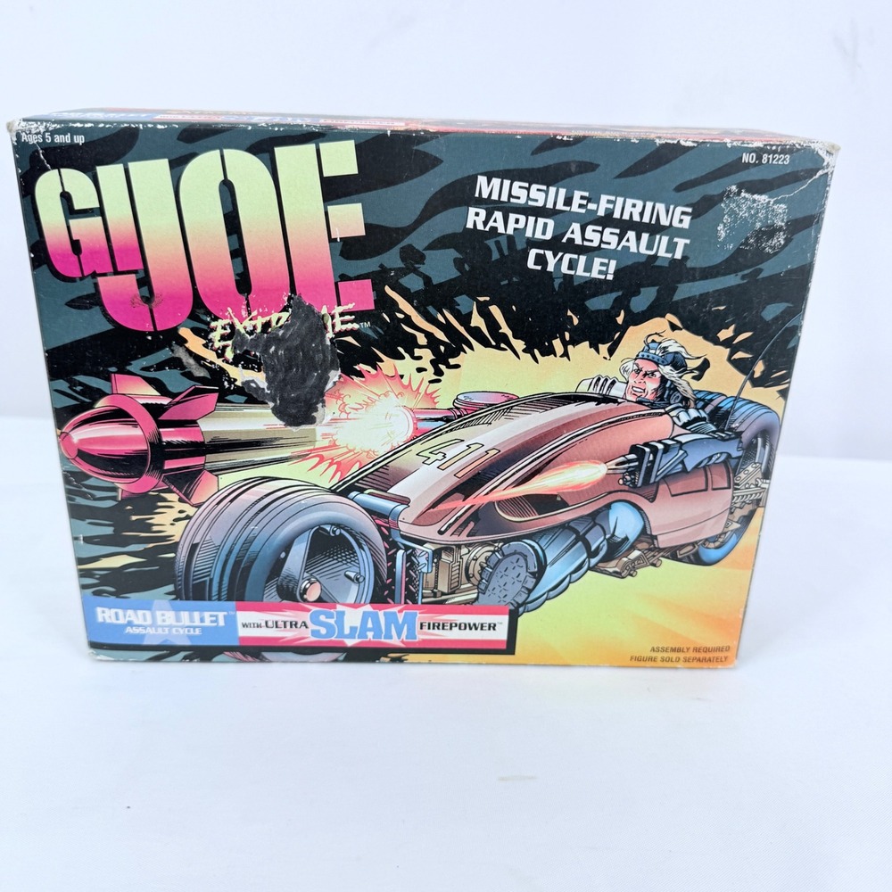 Vintage 1995 GI Joe Extreme Road Bullet Assault Cycle Kenner 81223 New In Box